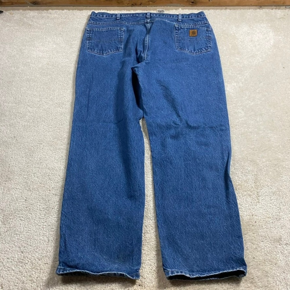 Carhartt Jeans Mens 42x30 Denim Work Pants B160 DST Workwear Utlity